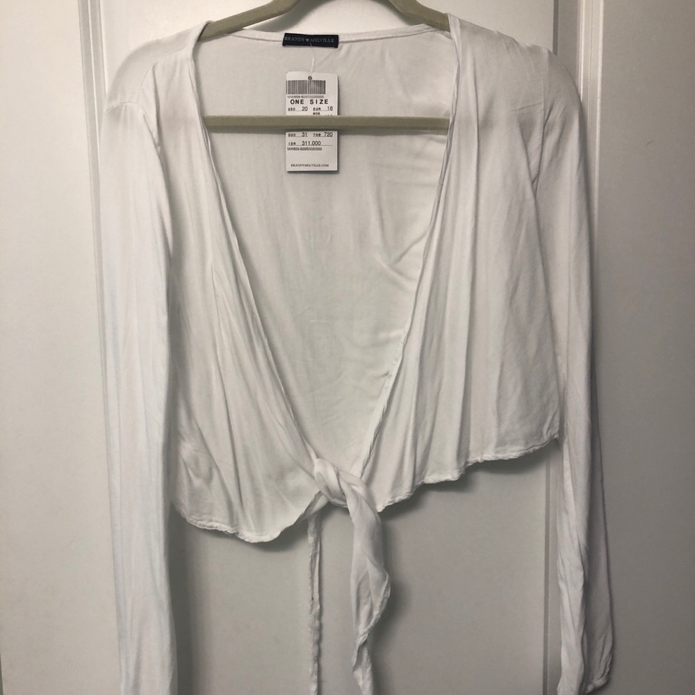 Brandy Melville Tie Front Top NWT